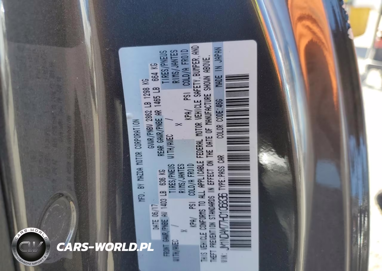 2017 Mazda Mx-5 Miata Grand Touring VIN:JM1NDAM77H0106836 - 13