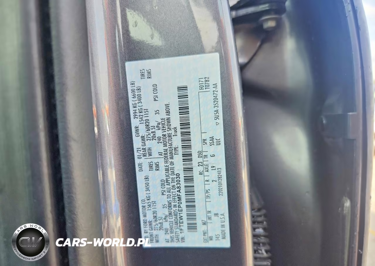 2021 Ford F150 Supercrew VIN:1FTEW1EP0MFA83030 - 13