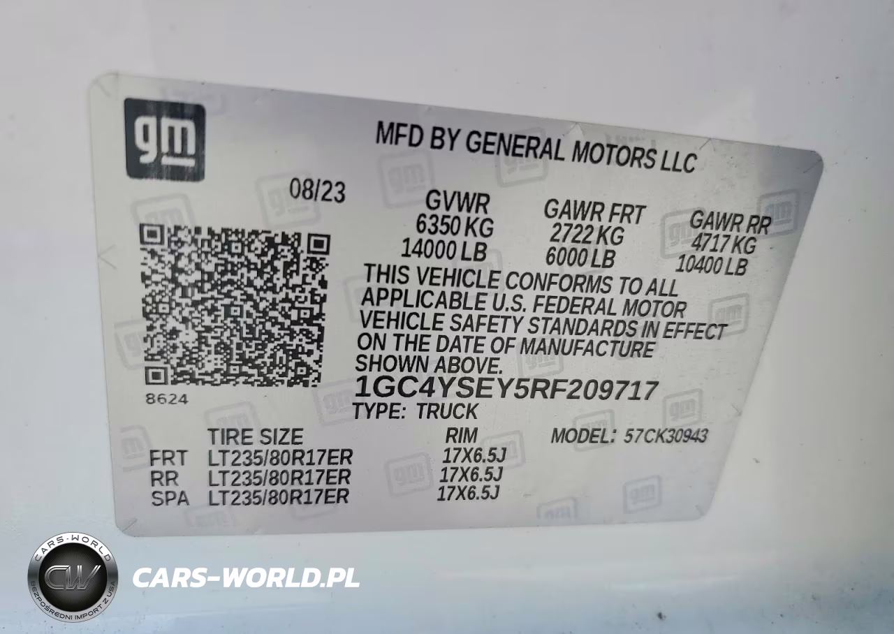 2024 Chevrolet Silverado K3500 VIN:1GC4YSEY5RF209717 - 12