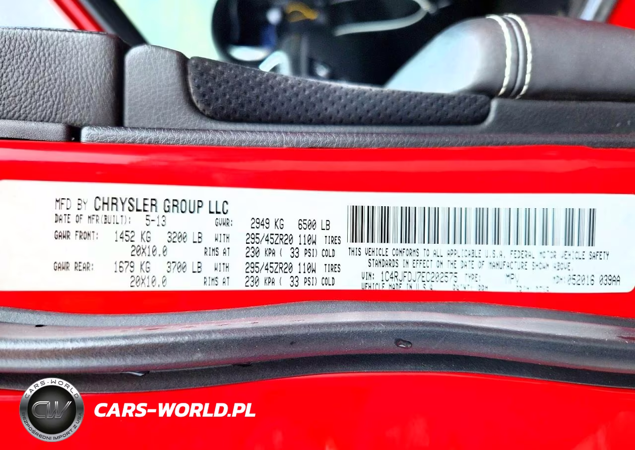 2014 Jeep Grand Cherokee Srt-8 VIN:1C4RJFDJ7EC202575 - 13