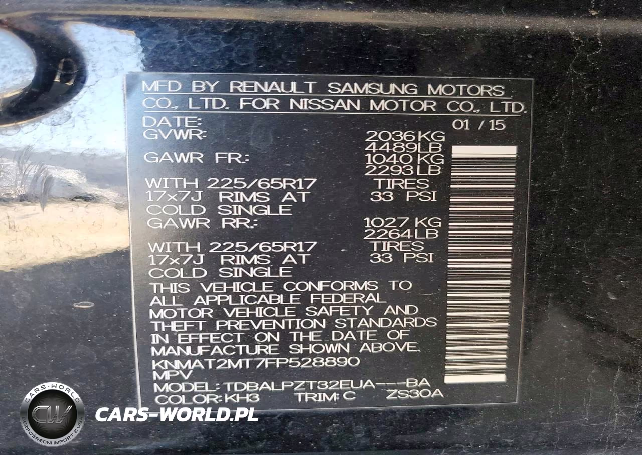 2015 Nissan Rogue S VIN:KNMAT2MT7FP528890 - 12