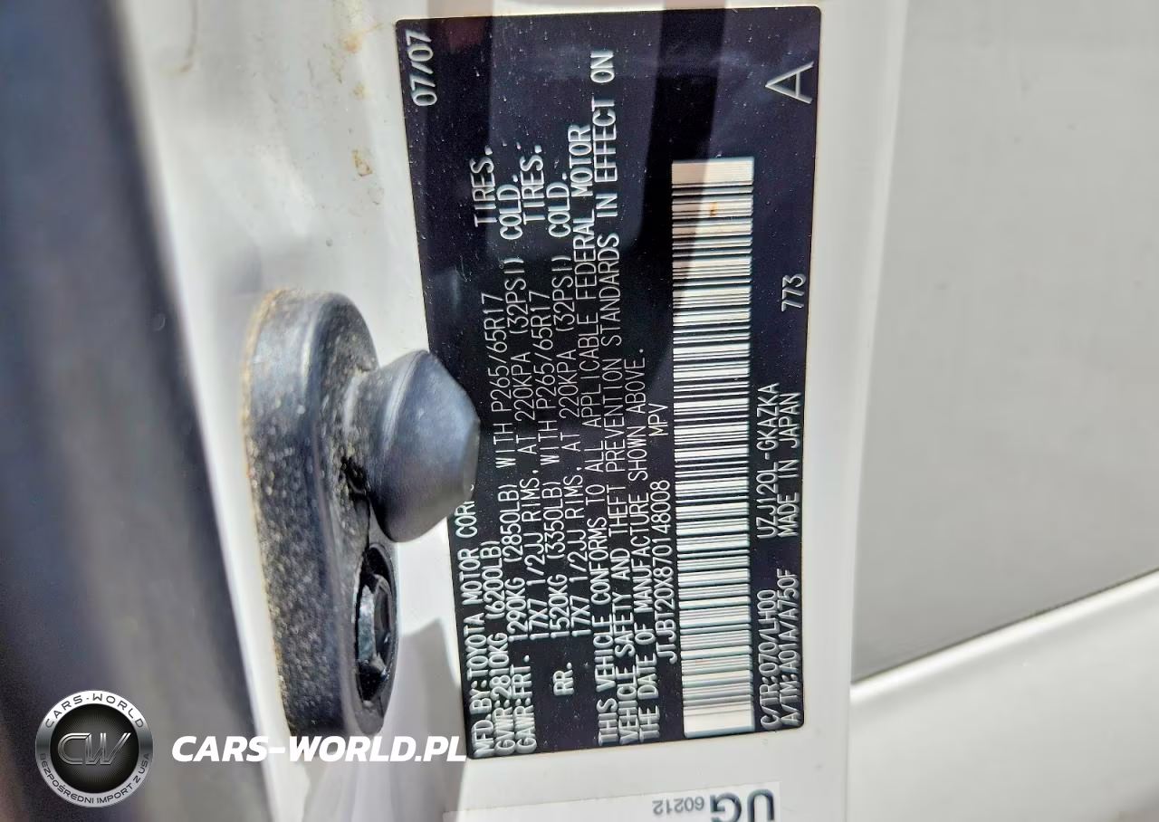 2007 Lexus Gx 470 VIN:JTJBT20X870148008 - 13
