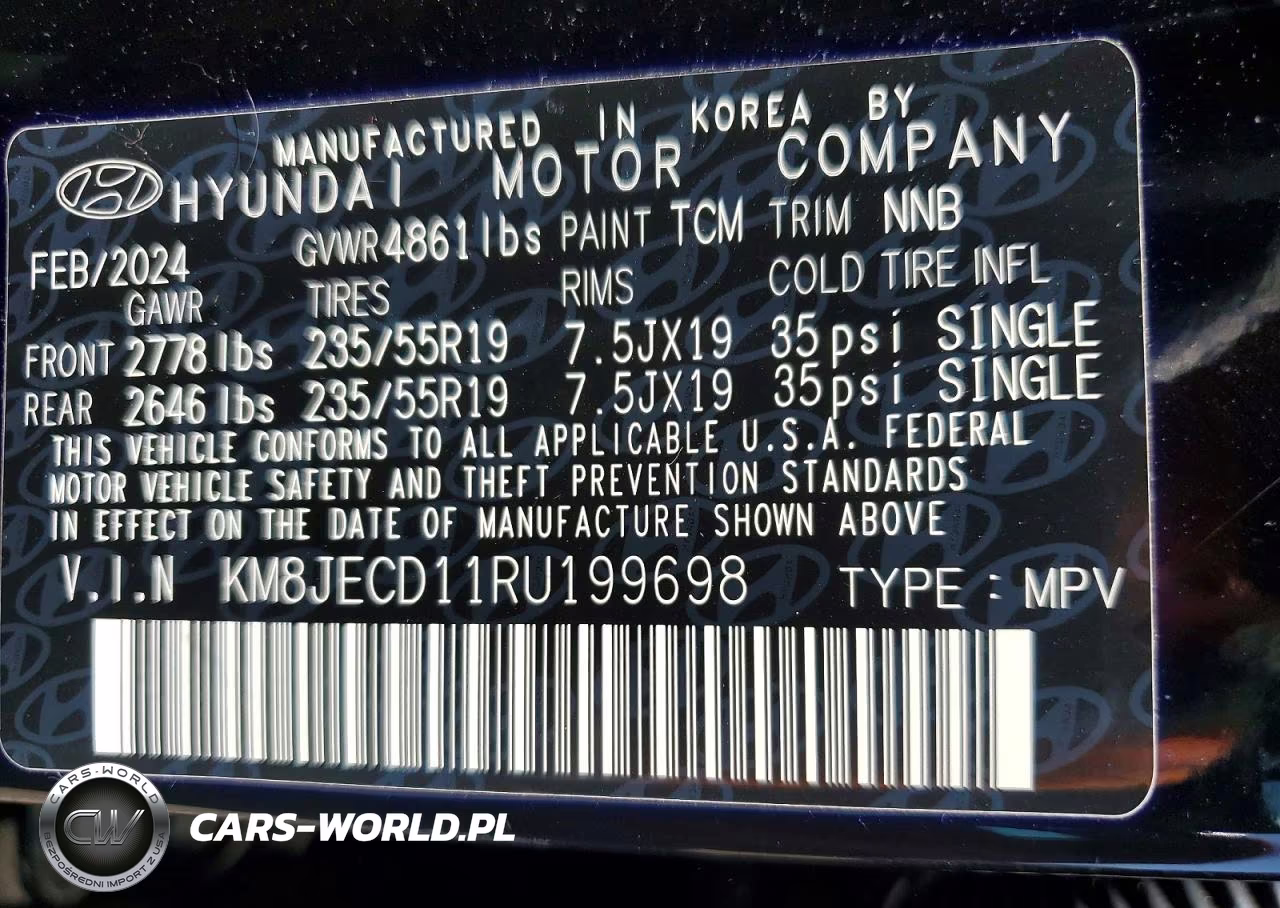 2024 Hyundai Tucson Limited VIN:KM8JECD11RU199698 - 13