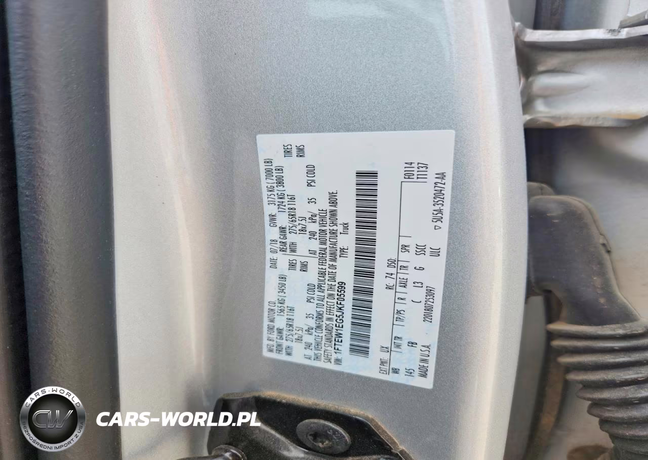 2018 Ford F150 Supercrew VIN:1FTEW1EG5JKF05599 - 13