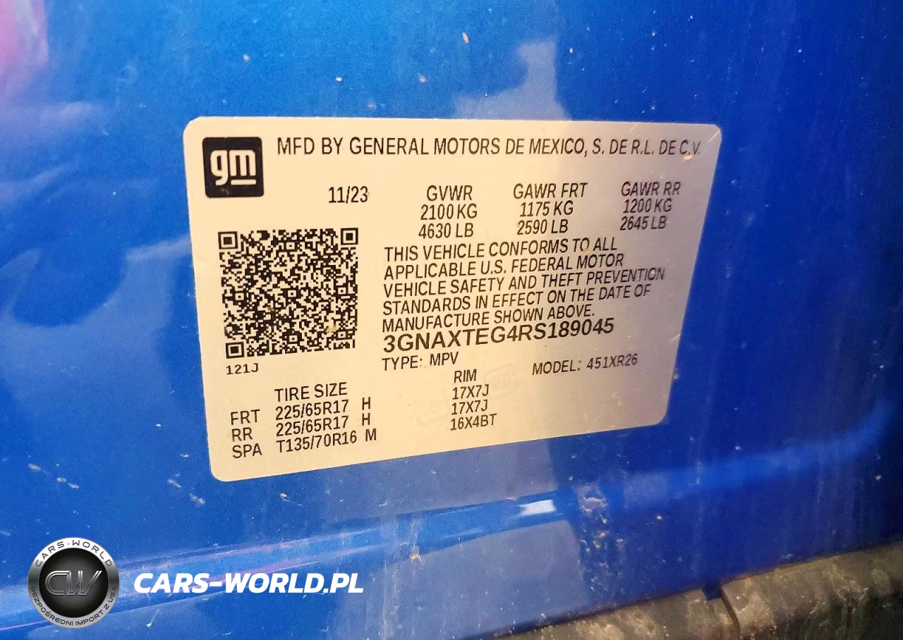 2024 Chevrolet Equinox Lt VIN:3GNAXTEG4RS189045 - 12