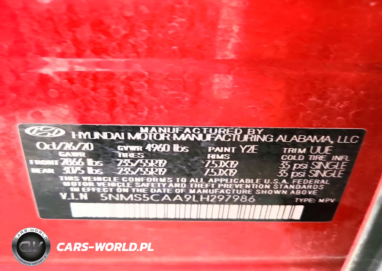 2020 Hyundai Santa Fe Limited 2.0T VIN:5NMS5CAA9LH297986 - 13