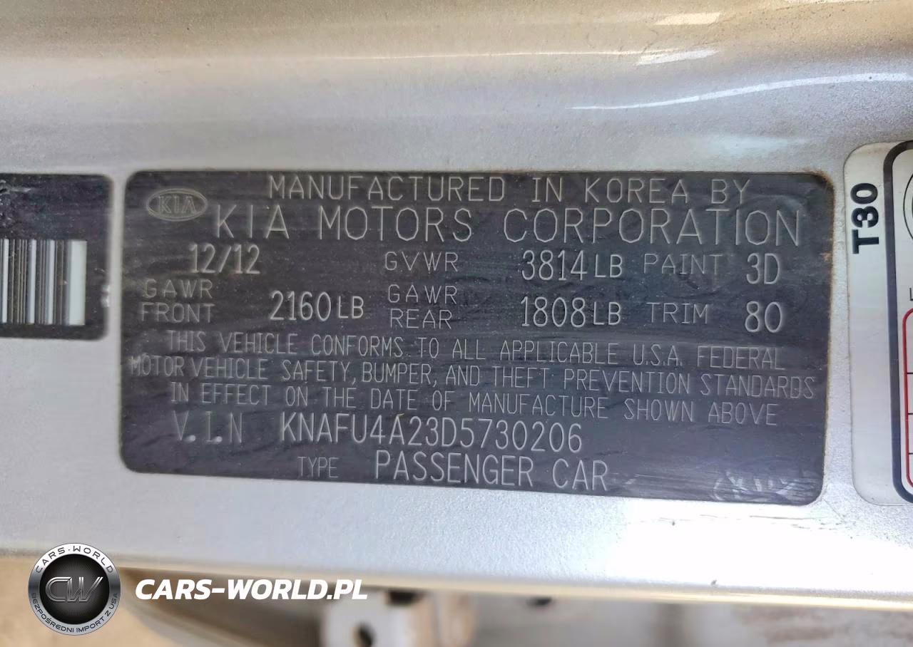 2013 Kia Forte Ex VIN:KNAFU4A23D5730206 - 12