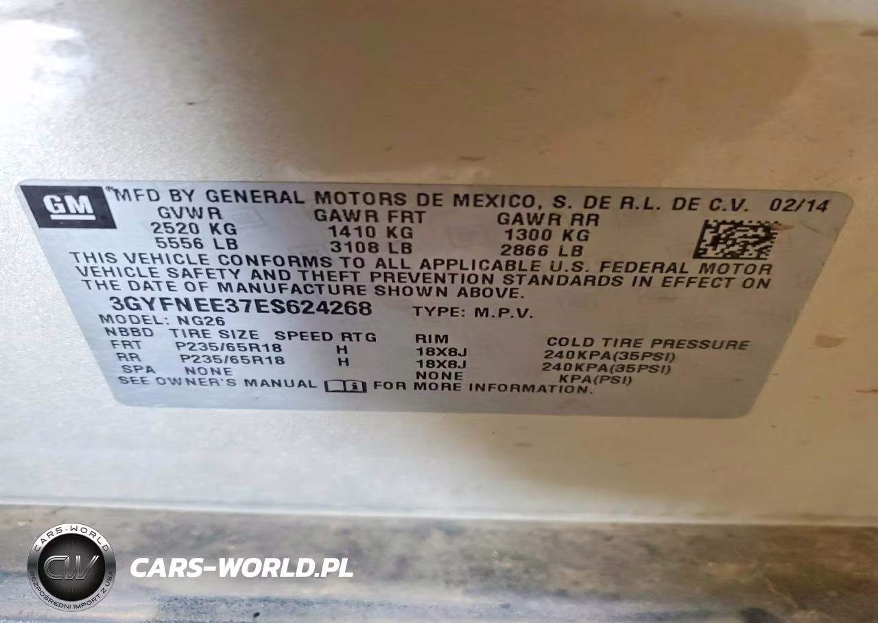 2014 Cadillac Srx Luxury Collection VIN:3GYFNEE37ES624268 - 13