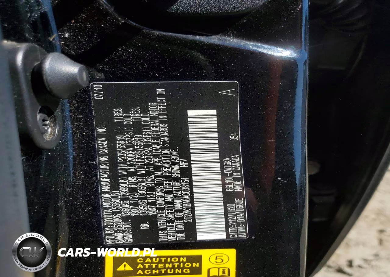 2010 Lexus Rx 350 VIN:2T2ZK1BA6AC038154 - 13
