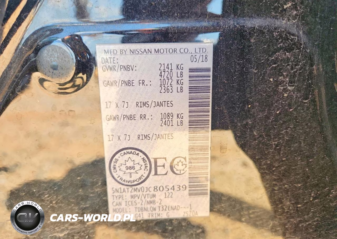 2018 Nissan Rogue S VIN:5N1AT2MV0JC805439 - 12