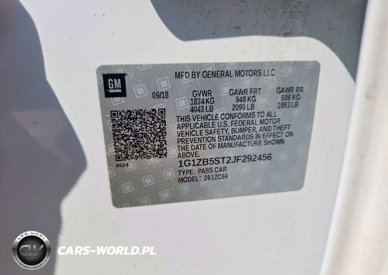 2018 Chevrolet Malibu Ls VIN:1G1ZB5ST2JF292456 - 12