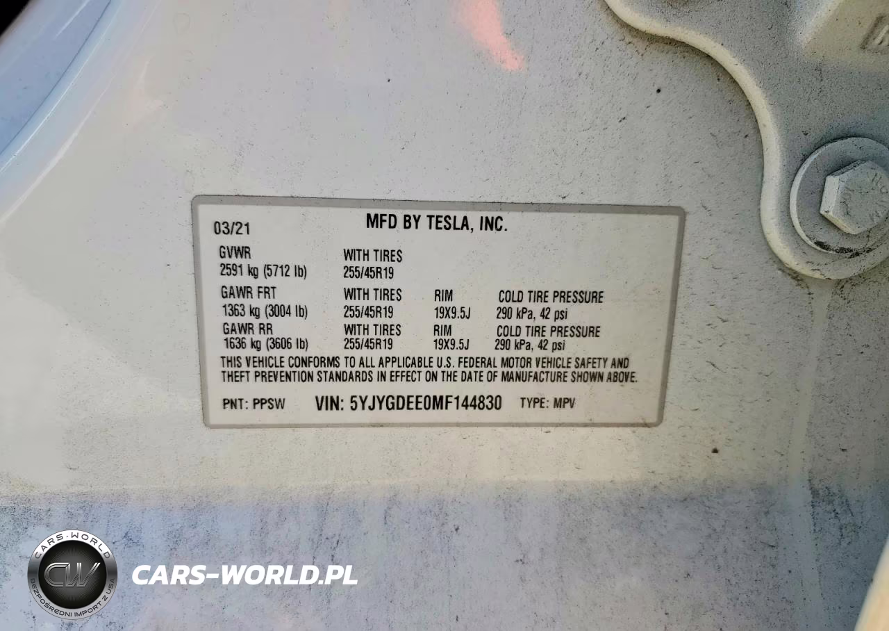 2021 Tesla Model Y VIN:5YJYGDEE0MF144830 - 13