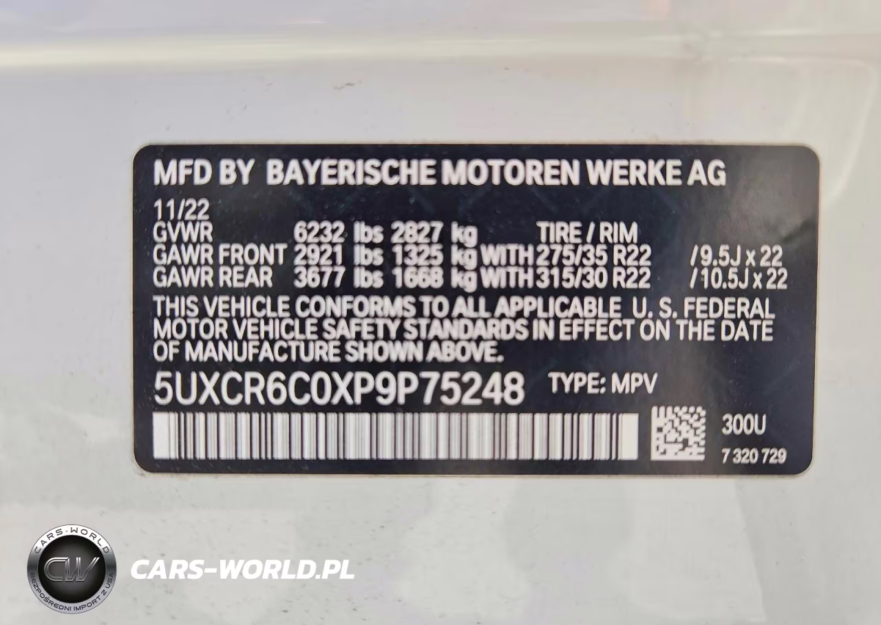 2023 BMW X5 xDrive40I VIN:5UXCR6C0XP9P75248 - 13