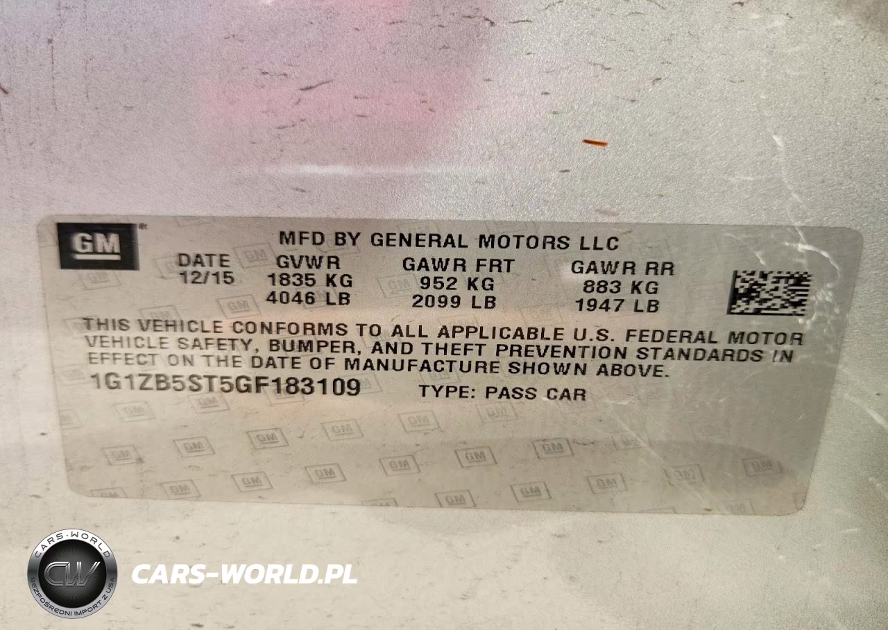 2016 Chevrolet Malibu Ls VIN:1G1ZB5ST5GF183109 - 12