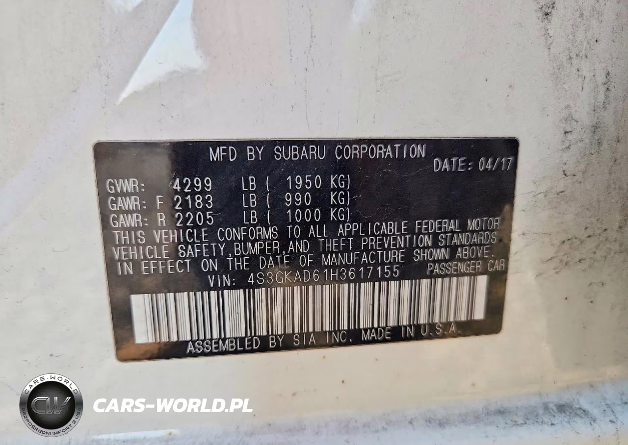 2017 Subaru Impreza Premium Plus VIN:4S3GKAD61H3617155 - 12