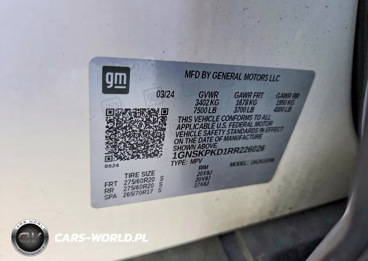 2024 Chevrolet Tahoe K1500 Z71 VIN:1GNSKPKD1RR226026 - 13