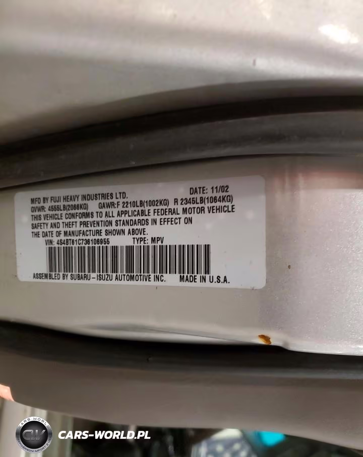 2003 Subaru Baja VIN:4S4BT61C736106955 - 12