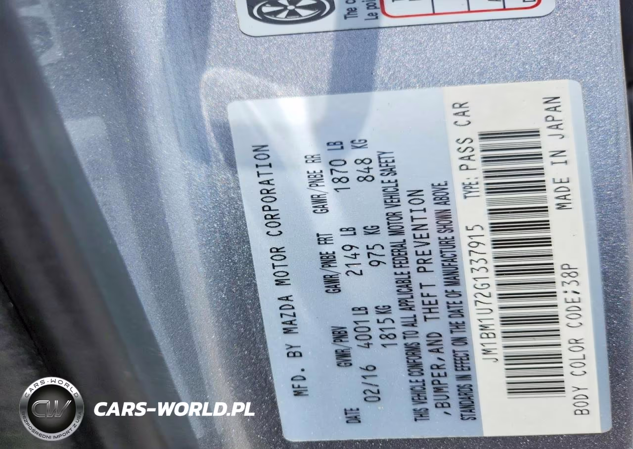 2016 Mazda 3 Sport VIN:JM1BM1U72G1337915 - 12