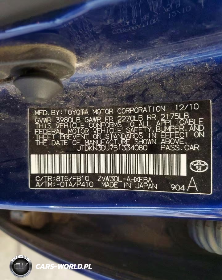 2011 Toyota Prius Two VIN:JTDKN3DU7B1334080 - 12