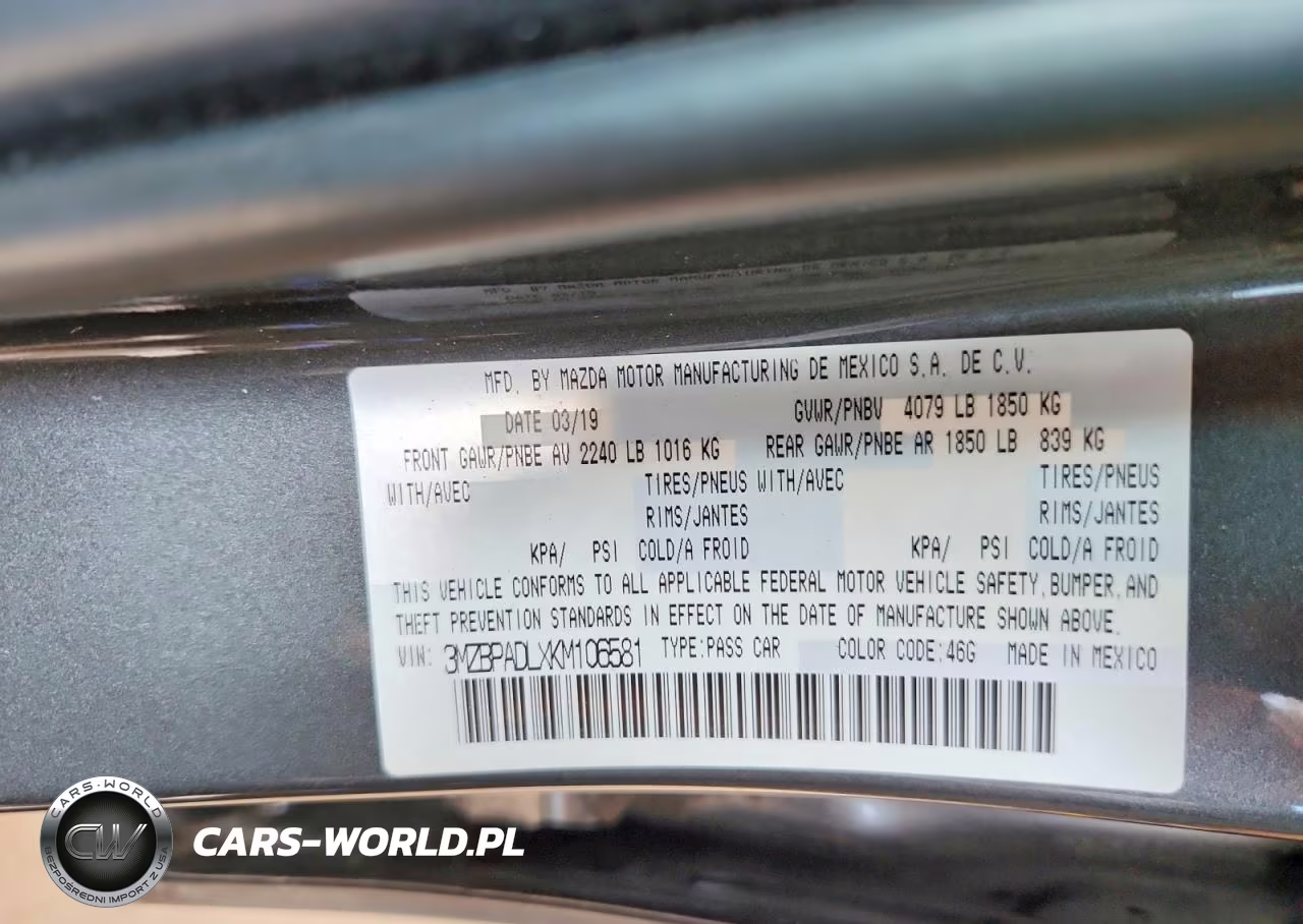 2019 Mazda 3 Preferred VIN:3MZBPADLXKM106581 - 13