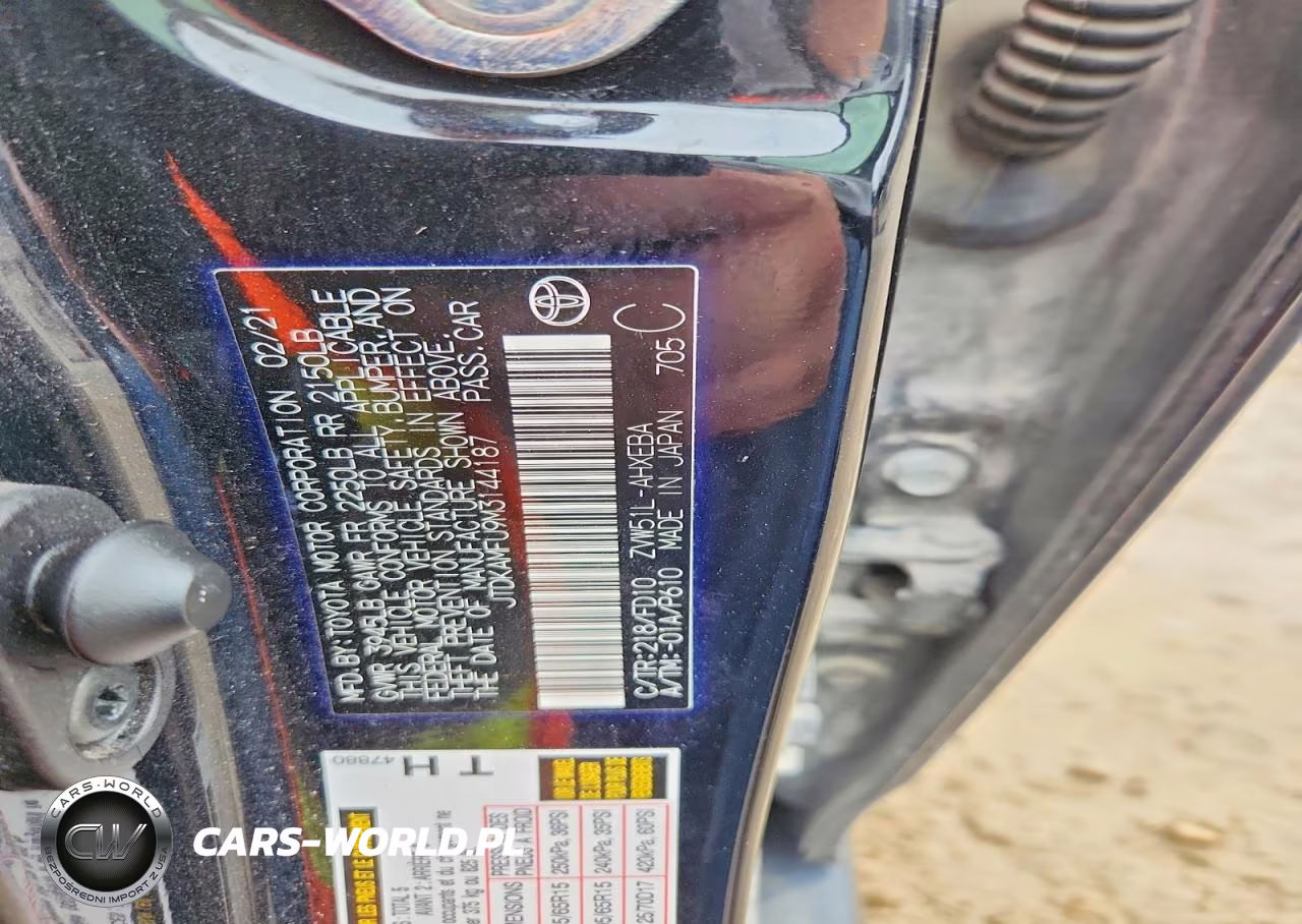 2021 Toyota Prius Le VIN:JTDKAMFU9M3144187 - 12