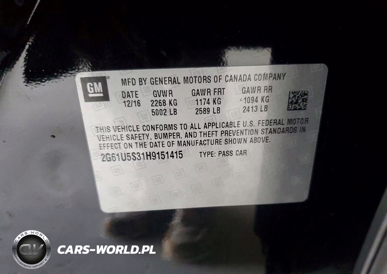 2017 Cadillac Xts VIN:2G61U5S31H9151415 - 12