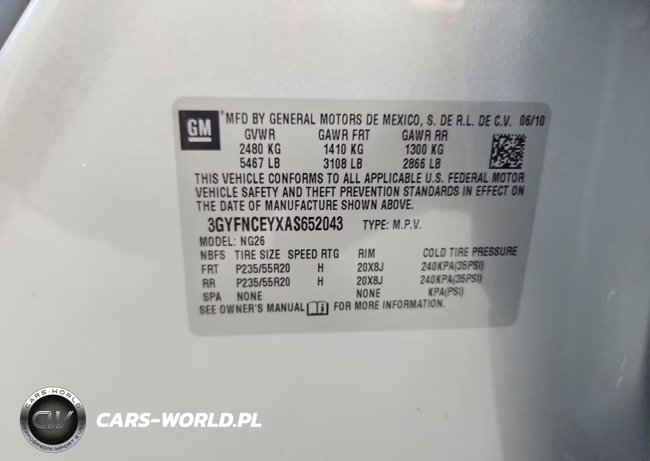 2010 Cadillac Srx Premium Collection VIN:3GYFNCEYXAS652043 - 12