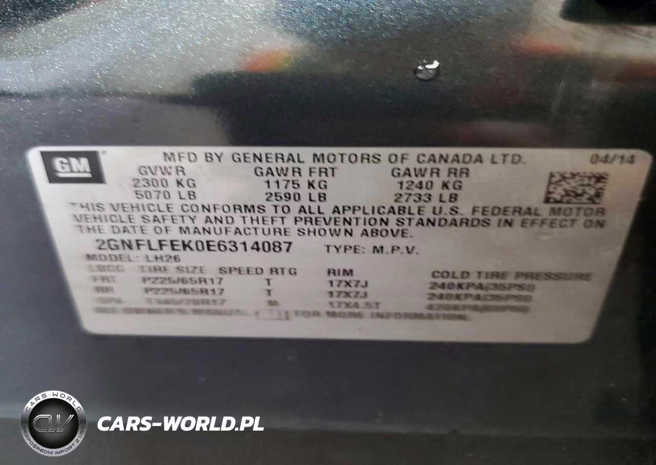 2014 Chevrolet Equinox Lt VIN:2GNFLFEK0E6314087 - 13