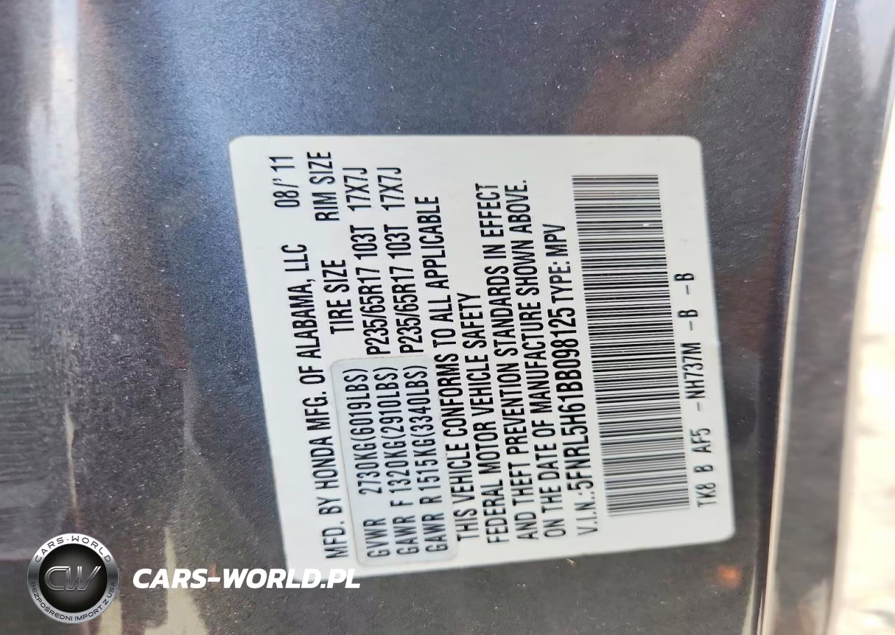 2011 Honda Odyssey Exl VIN:5FNRL5H61BB098125 - 13