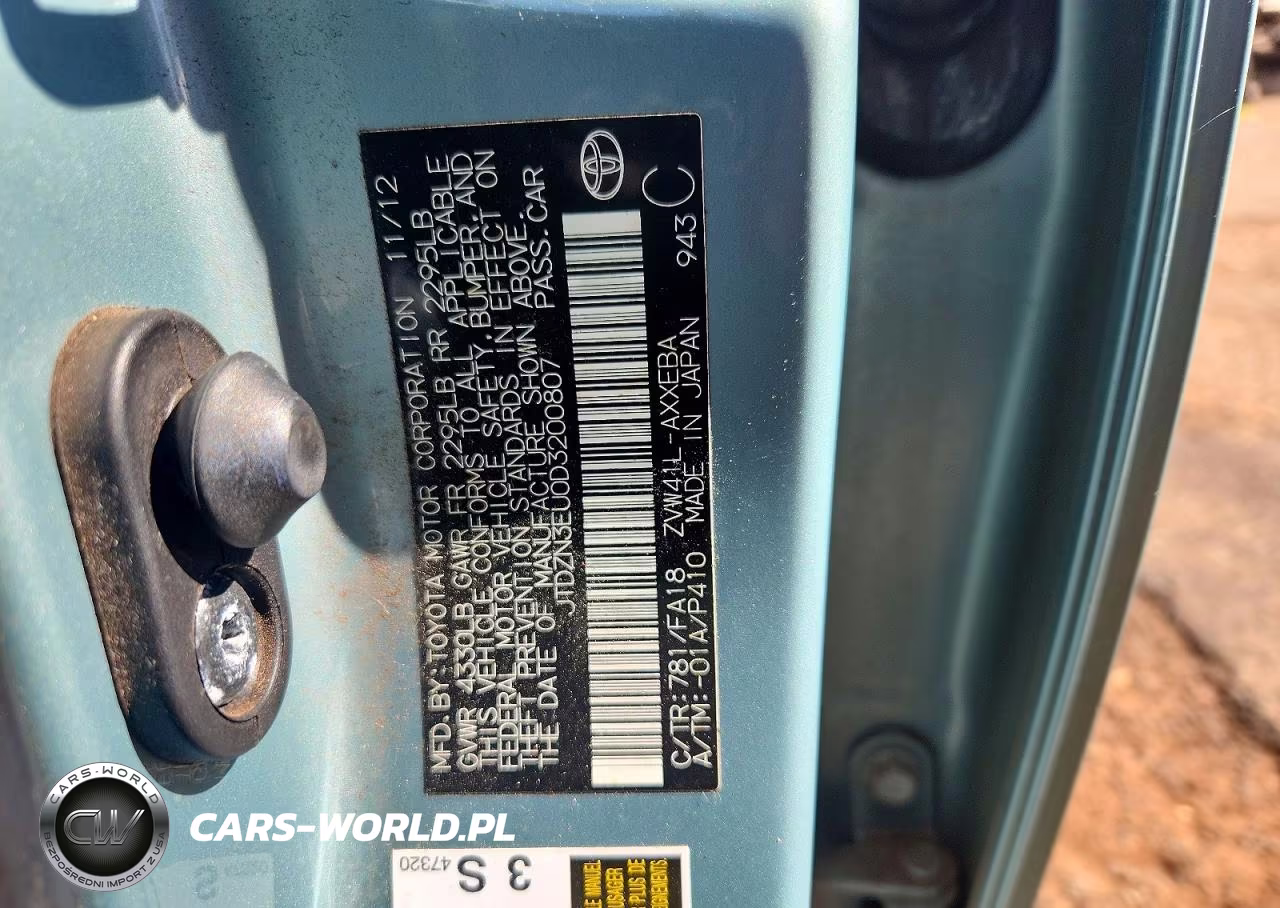 2013 Toyota Prius V Two VIN:JTDZN3EU0D3200807 - 12