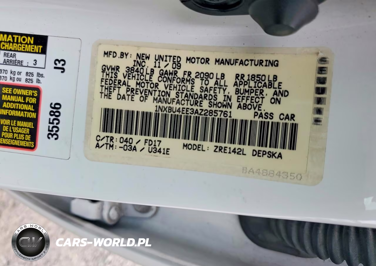 2010 Toyota Coralla VIN:1NXBU4EE3AZ285761 - 13