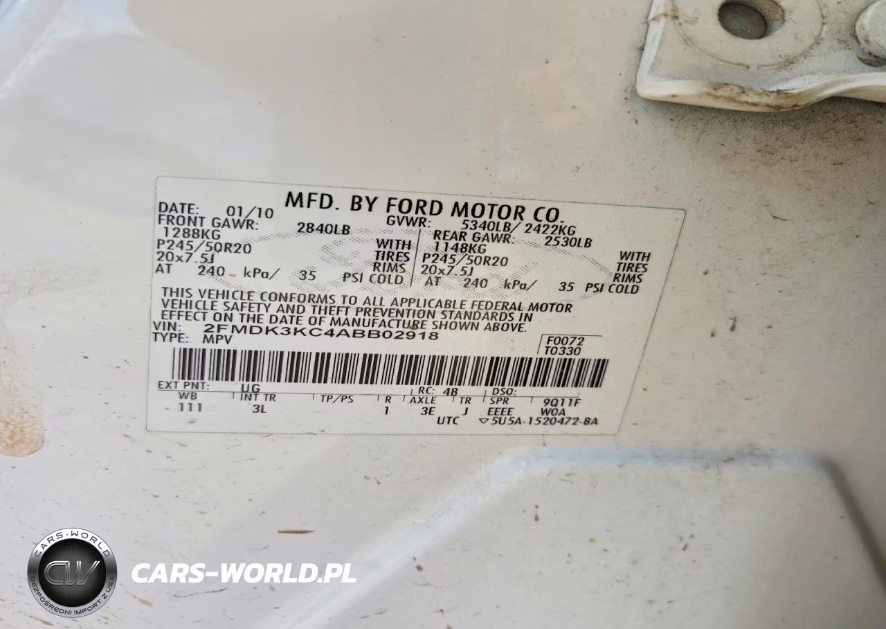 2010 Ford Edge Limited VIN:2FMDK3KC4ABB02918 - 13