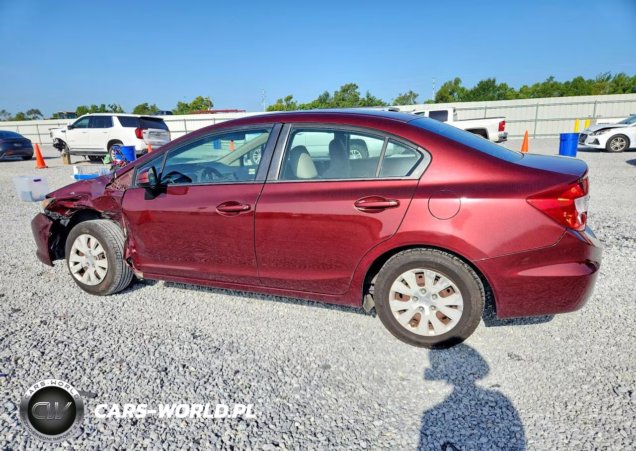 2012 Honda Civic Lx VIN:2HGFB2F57CH532740 - 2