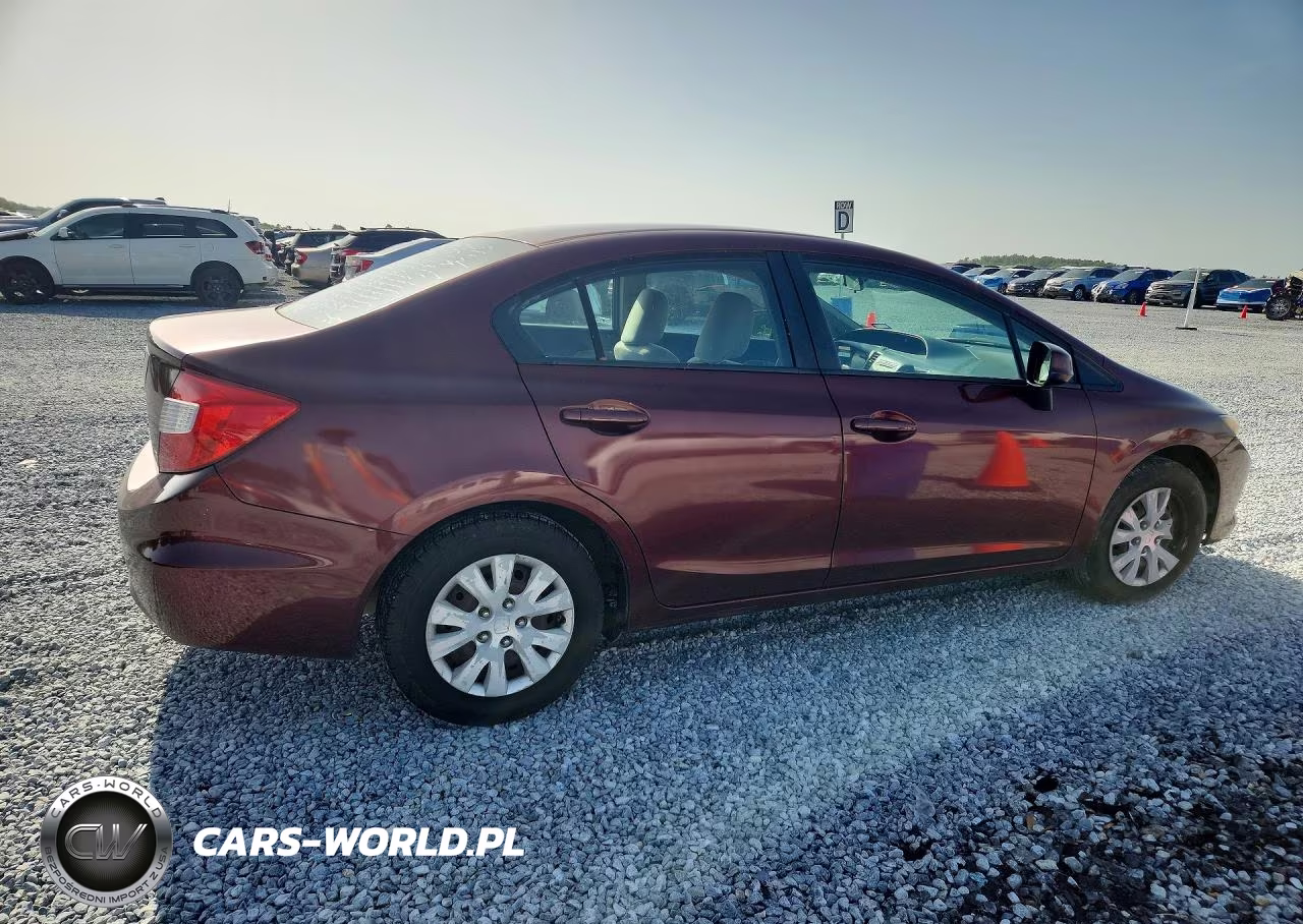 2012 Honda Civic Lx VIN:2HGFB2F57CH532740 - 3