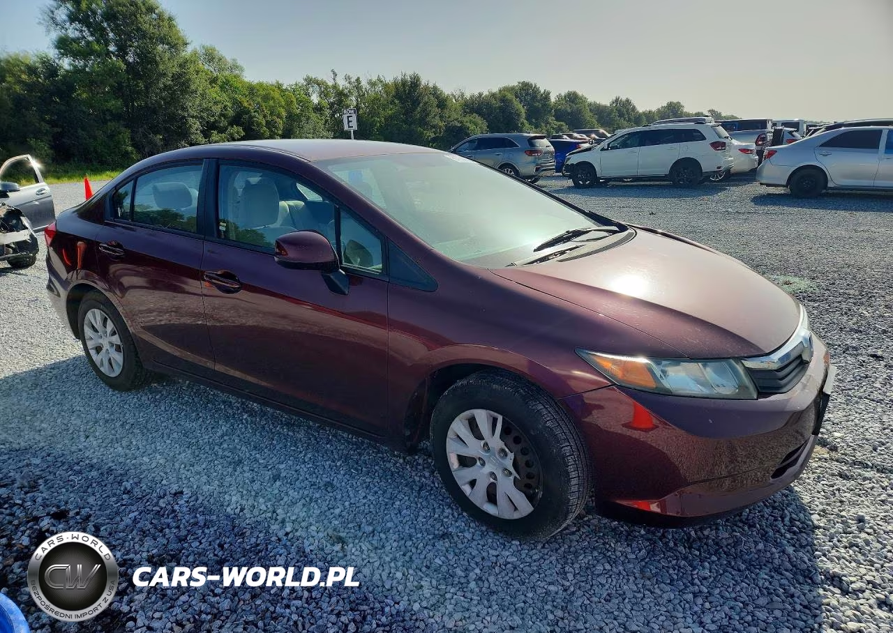 2012 Honda Civic Lx VIN:2HGFB2F57CH532740 - 4