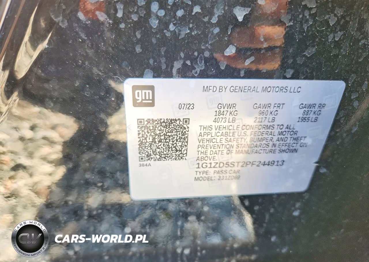 2023 Chevrolet Malibu Lt VIN:1G1ZD5ST2PF244913 - 12