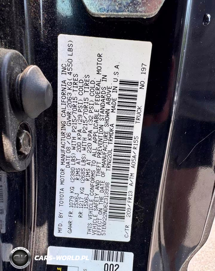 2006 Toyota Tacoma VIN:5TENX22N06Z313998 - 10
