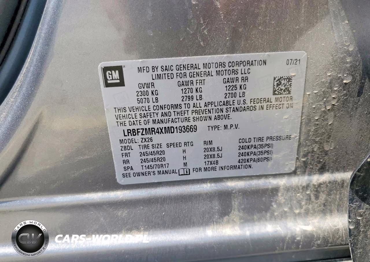 2021 Buick Envision Preferred VIN:LRBFZMR4XMD193669 - 14