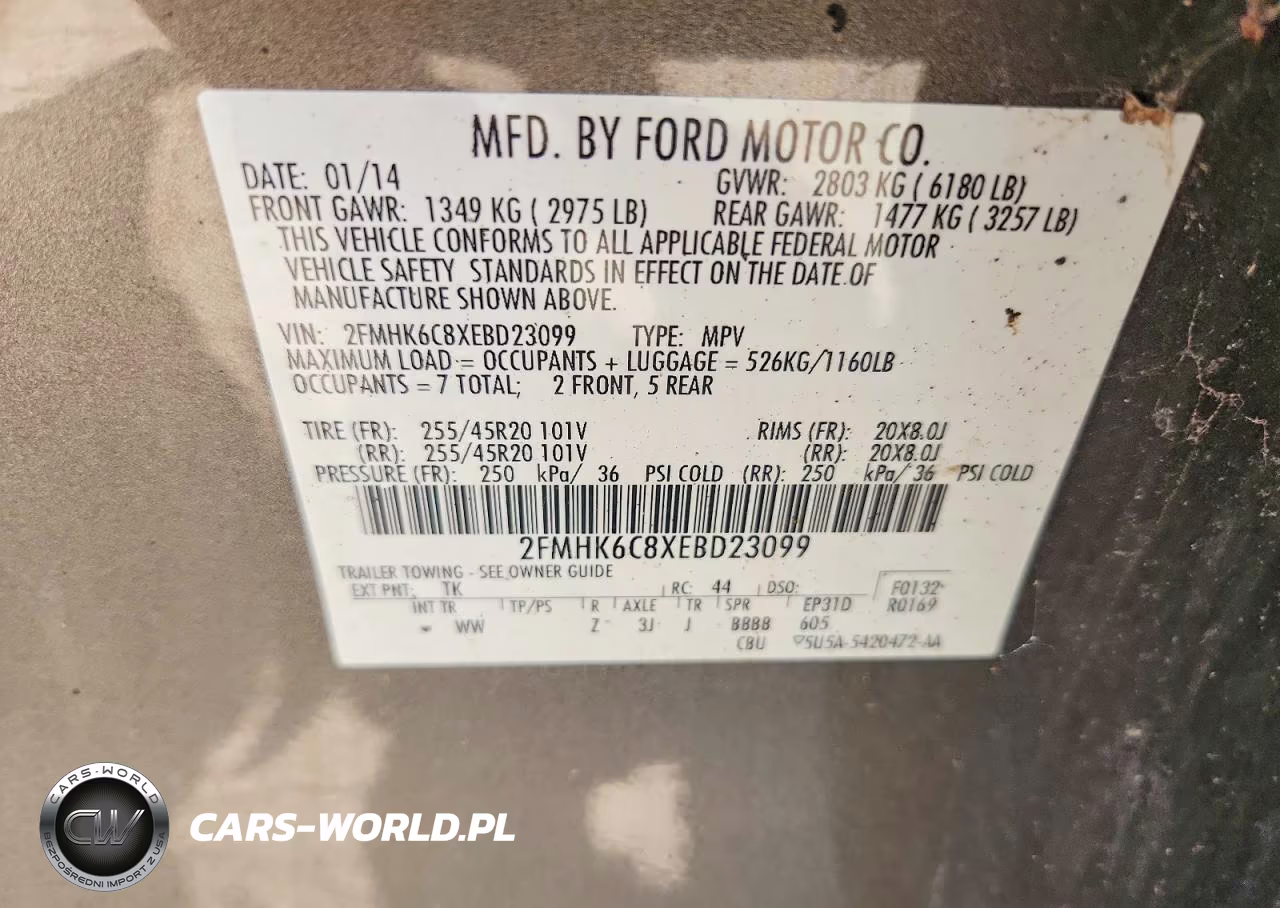 2014 Ford Flex Sel VIN:2FMHK6C8XEBD23099 - 13