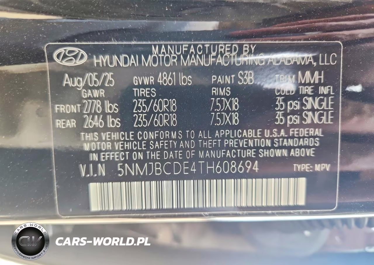 2026 Hyundai Tucson Sel VIN:5NMJBCDE4TH608694 - 12