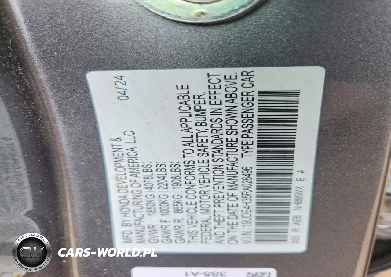 2024 Acura Integra A-Spec VIN:19UDE4H35RA026496 - 12