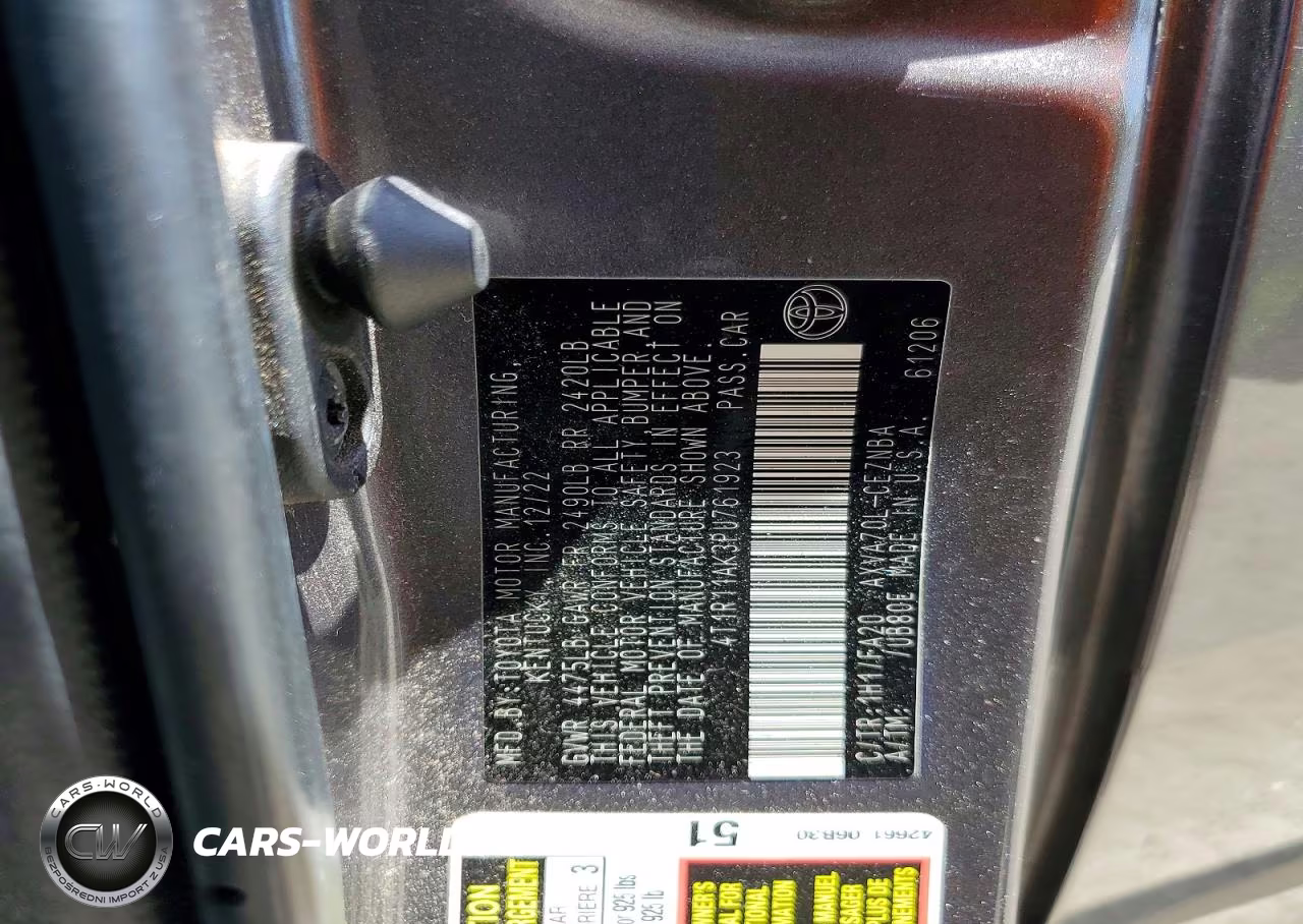 2023 Toyota Camry Le VIN:4T1R11AK3PU761923 - 12