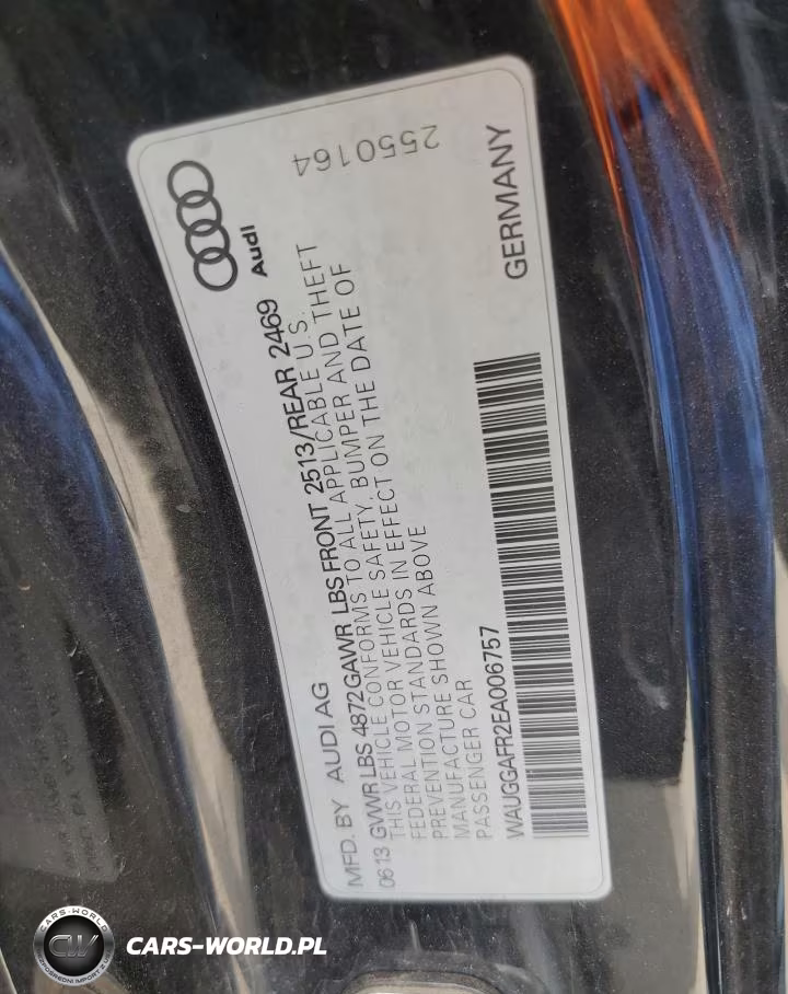 2014 Audi S5 Premium Plus VIN:WAUGGAFR2EA006757 - 13