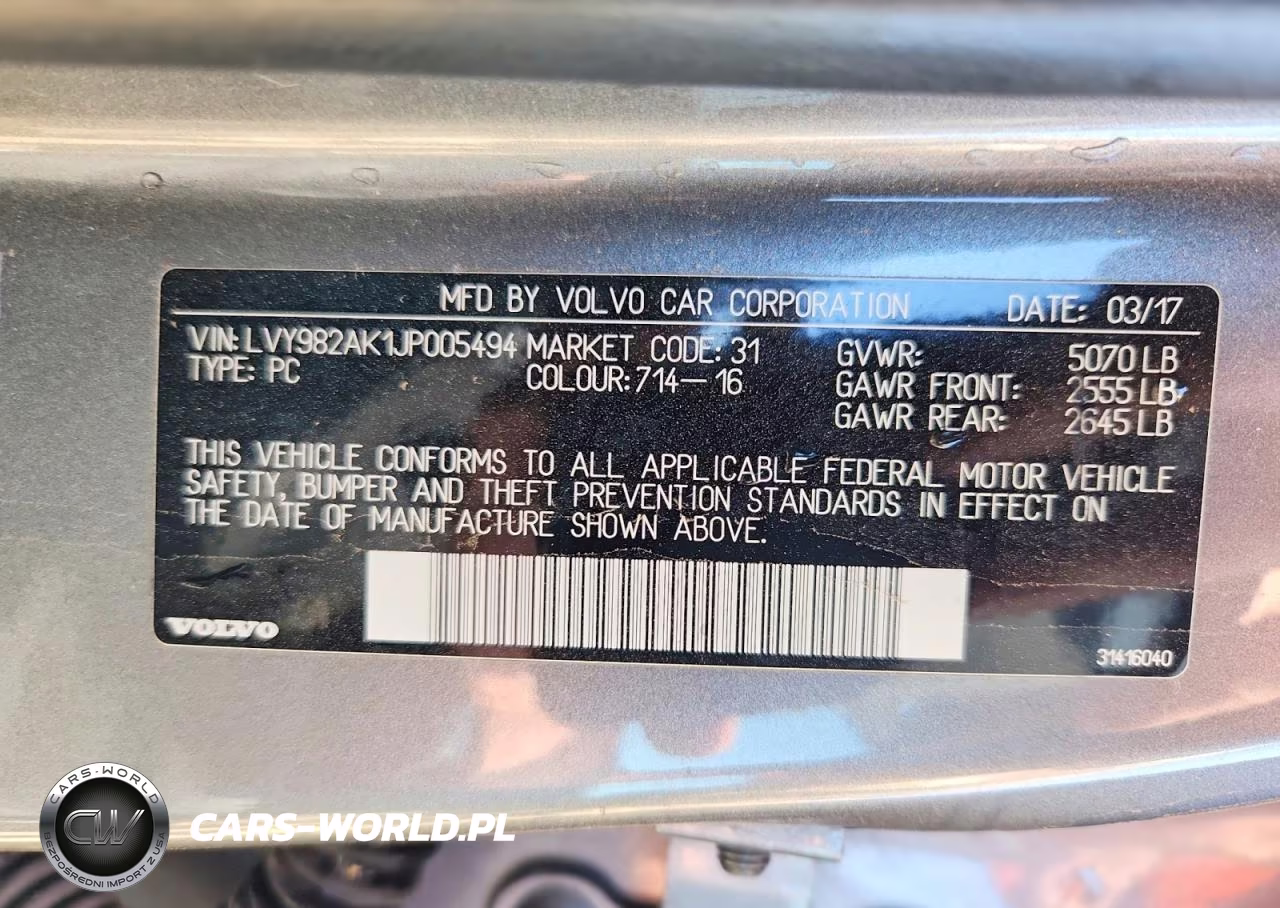2018 Volvo S90 T5 Momentum VIN:LVY982AK1JP005494 - 12