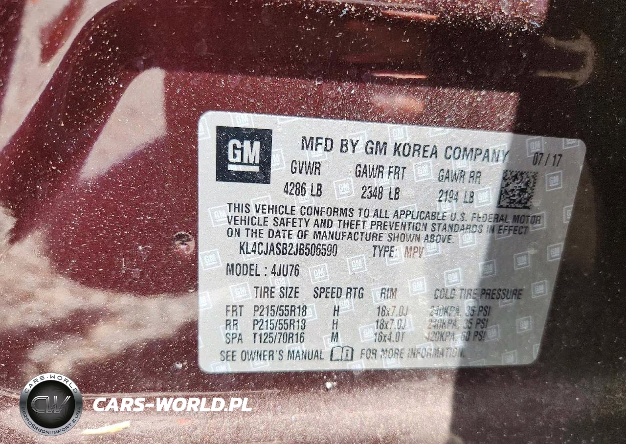 2018 Buick Encore Preferred VIN:KL4CJASB2JB506590 - 13