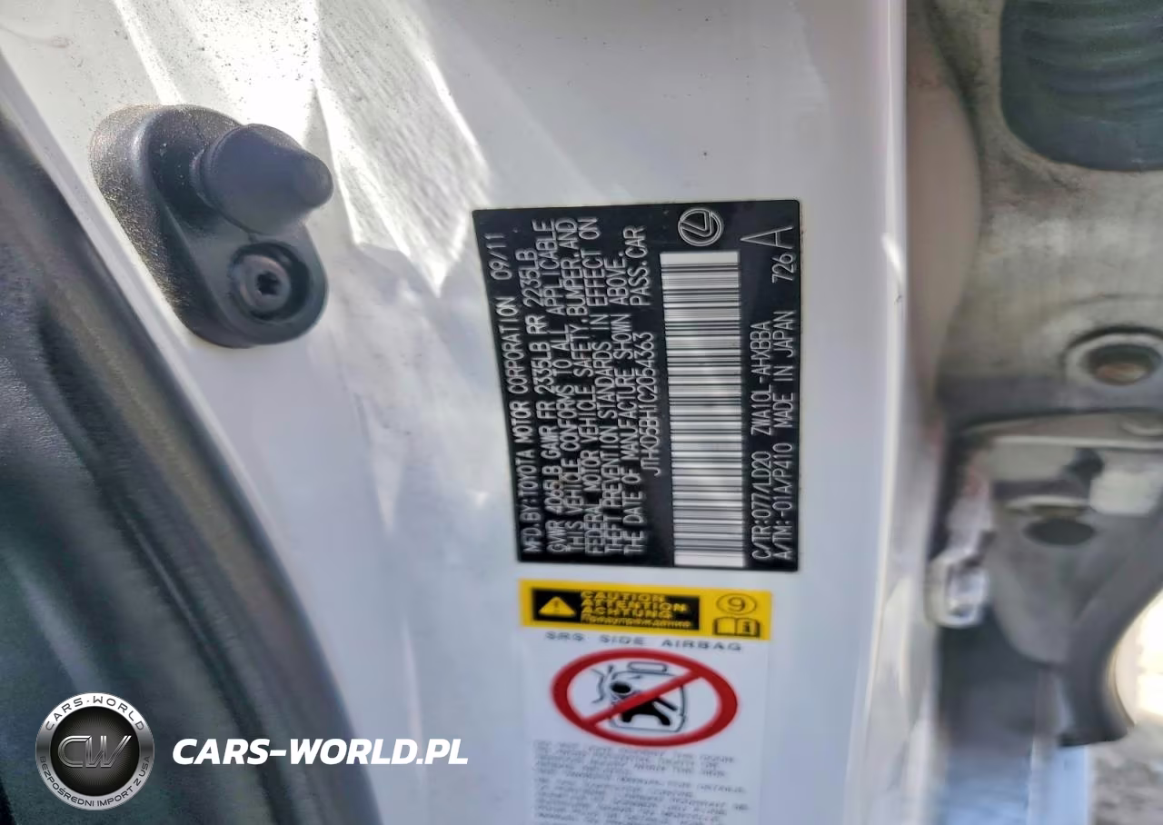 2012 Lexus Ct 200 VIN:JTHKD5BH1C2054363 - 12