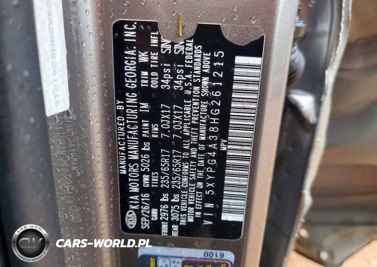 2017 Kia Sorento L VIN:5XYPG4A38HG261215 - 13