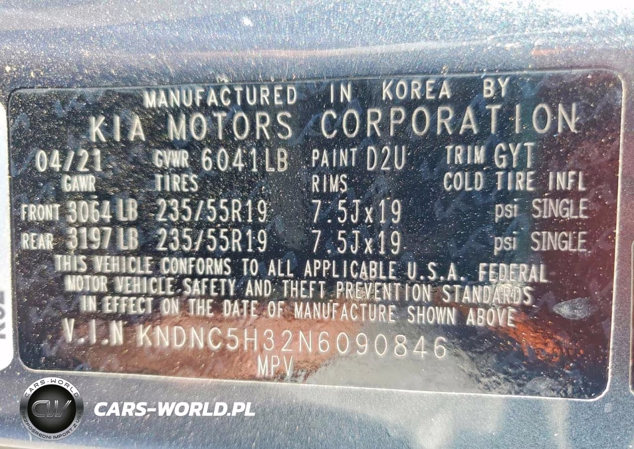 2022 Kia Carnival Ex VIN:KNDNC5H32N6090846 - 14