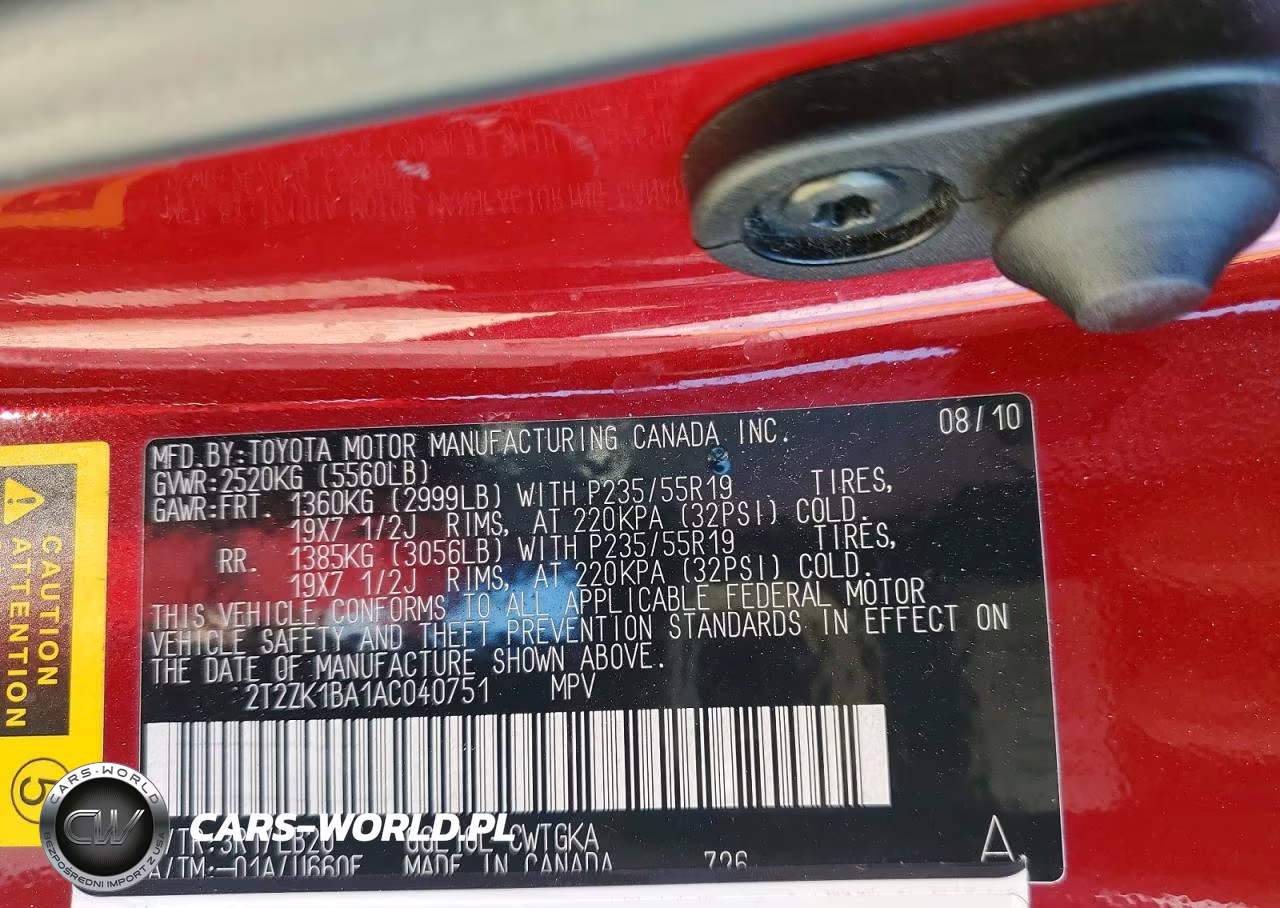 2010 Lexus Rx 350 VIN:2T2ZK1BA1AC040751 - 14