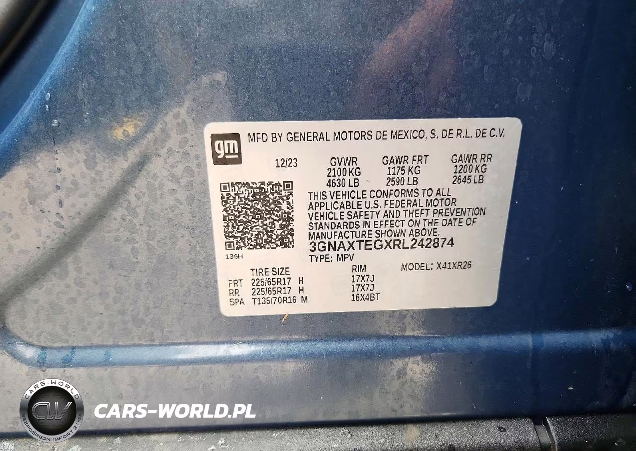 2024 Chevrolet Equinox Lt VIN:3GNAXTEGXRL242874 - 13